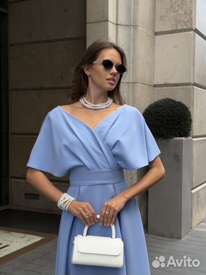 Платье голубое