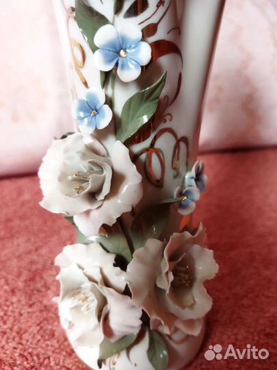 Кисловодский фарфор. Ваза ручной работы