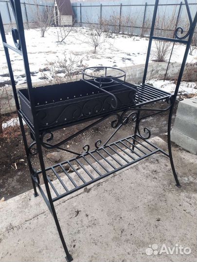 Кованый мангал с крышей 3мм