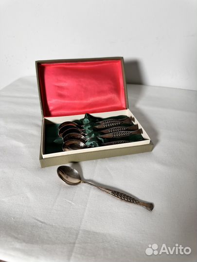 Набор чайных (кофейных) ложек мельхиор СССР