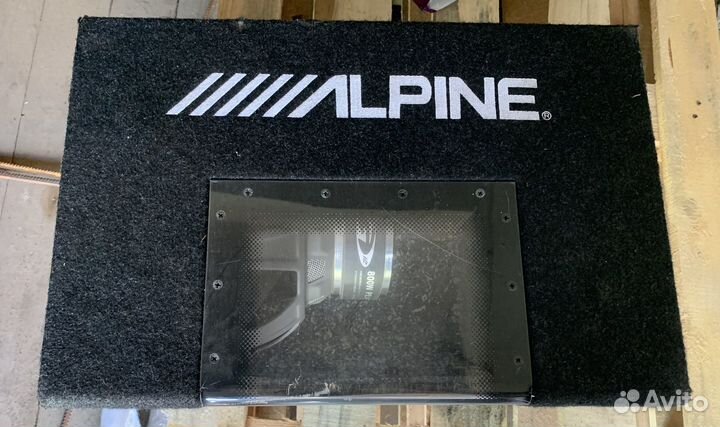 Сабвуфер alpine sbg 1244bp