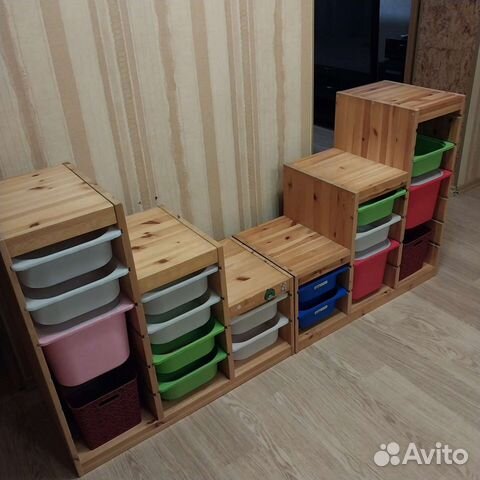 Стеллаж IKEA труфаст хранение икея Игрушки