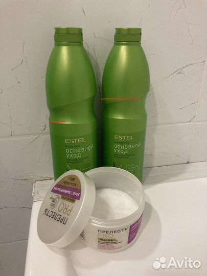 Шампунь + бальзам estel и маска прелесть