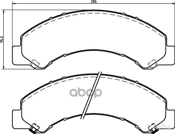Колодки тормозные дисковые перед / зад (PF4