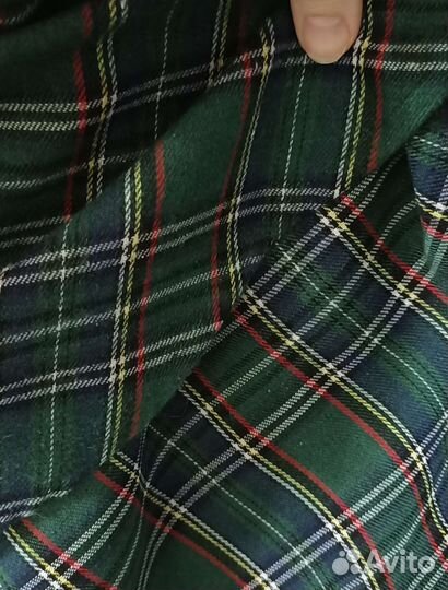 Юбка новая теплая в клетку в пол