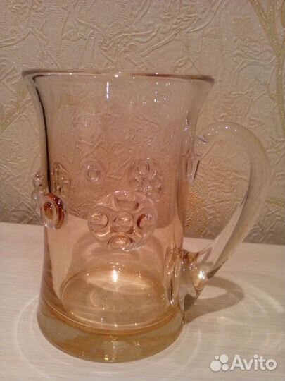 Цветной хрусталь, винтаж термос, керамика (СССР)