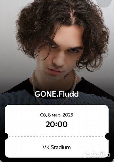 Билет на концерт gone.Fludd