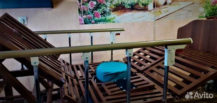 Кровать для лежачих больных с матрасом медицинская