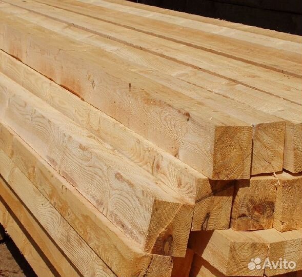 Качественный брус, камерная сушка, сосна, разные с