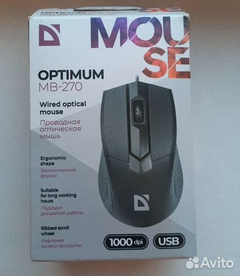 Мышь Defender Optimum MB-270 Новая