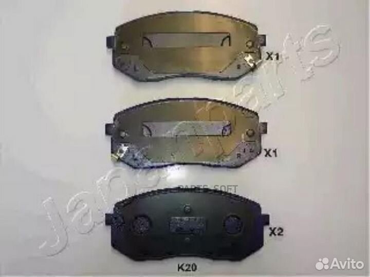 Japanparts PAK20AF Колодки KIA sportage, hyundai I