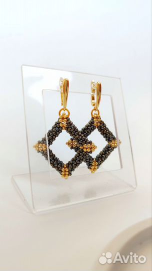 Серьги из бисера