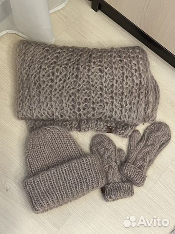 Набор шапка/шарф/варежки
