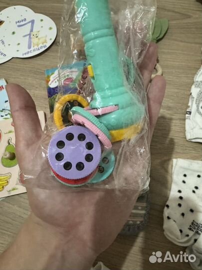 Пакет детских вещей и игрушек 68-74