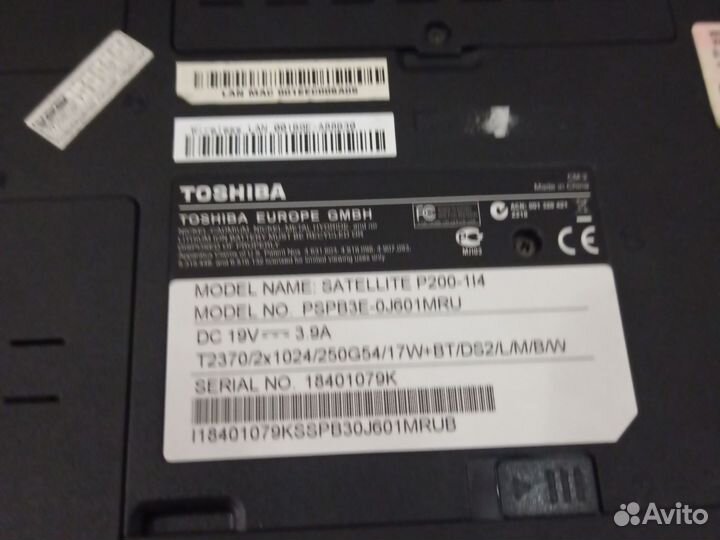 Ноутбук toshiba