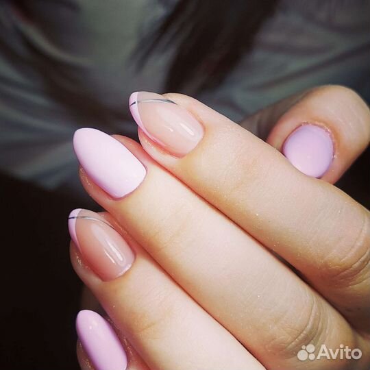 Маникюр Педикюр с однотонным покрытием