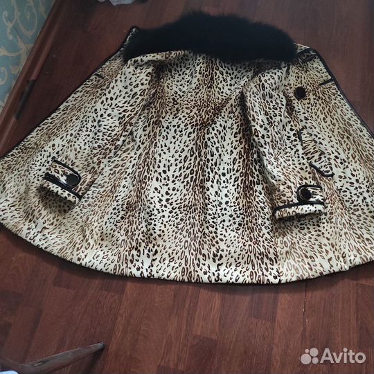 Супер модное Пальто женское натуральный жираф р.46