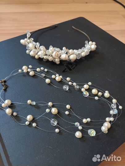 Свадебные украшения, диадема, колье