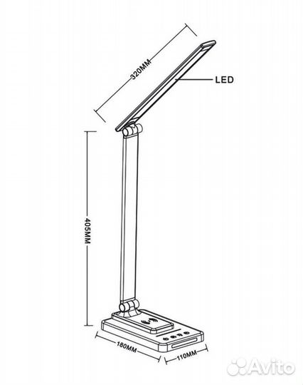 Настольная лампа Arte Lamp William A5122LT-1BK