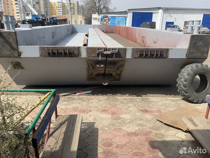 Понтон для экскаватора, изготовление