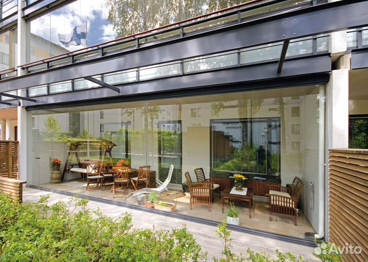 Безрамное остекление