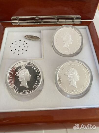 Наборы монет серебро