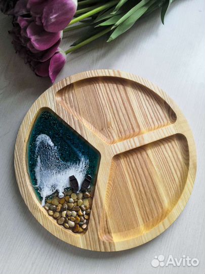 Менажница из ясеня. Подарок на свадьбу