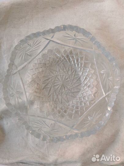 Ваза для фруктов хрусталь