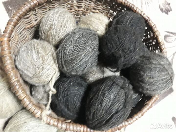 Пряжа для вязания натуральная овечья шерсть