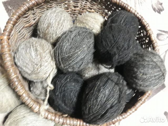Пряжа для вязания натуральная овечья шерсть