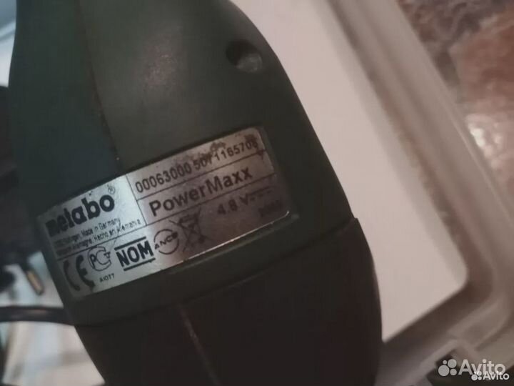 Шуруповерт metabo powermaxx 4.8