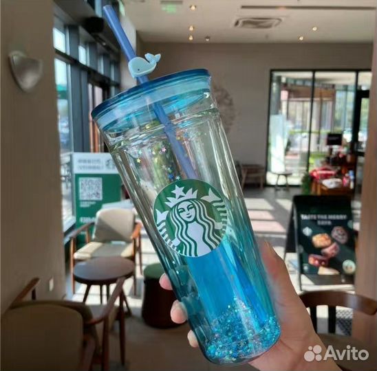 Кружка стакан starbucks двойное стекло