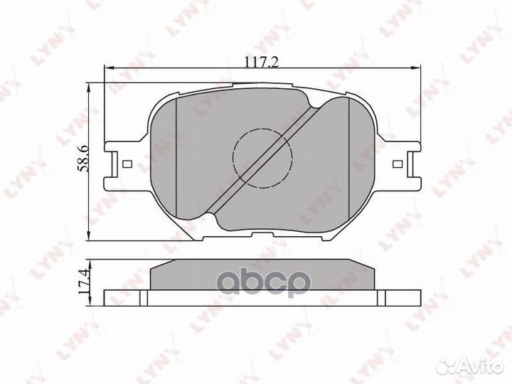 Колодки тормозные дисковые перед BD7507 LYN