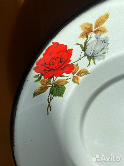 Эмалированная посуда СССР блюдо салатник тарелка