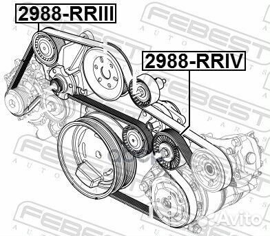 Ролик обводной комплект land rover range rover III