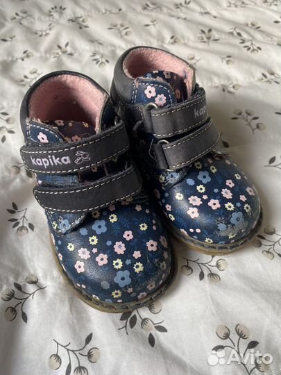 Ботинки для девочки кожаные kapika