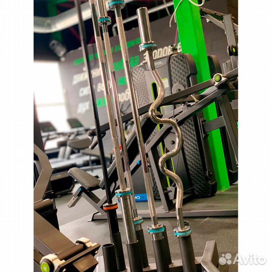 Гриф для штанги EZ-образный Profi-Fit (50мм, до 15