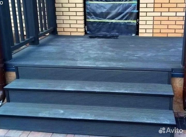 Террасная доска дпк крупный вельвет