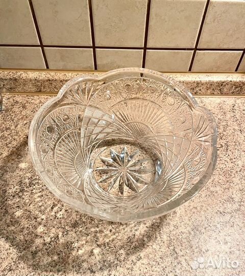 Салатник хрусталь СССР
