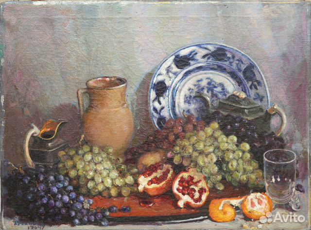 Картина «Гранаты и виноград» 1964 г., Уханова А.В