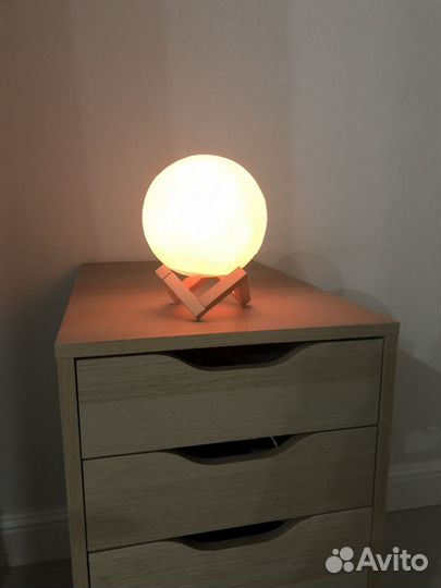 Настольный ночник светильник Луна 15 см
