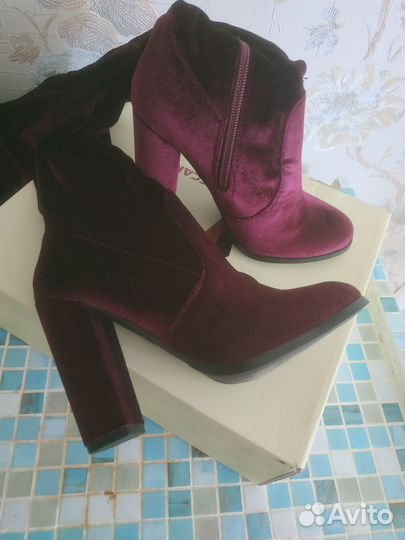 Сапоги высокие ботфорты ASOS