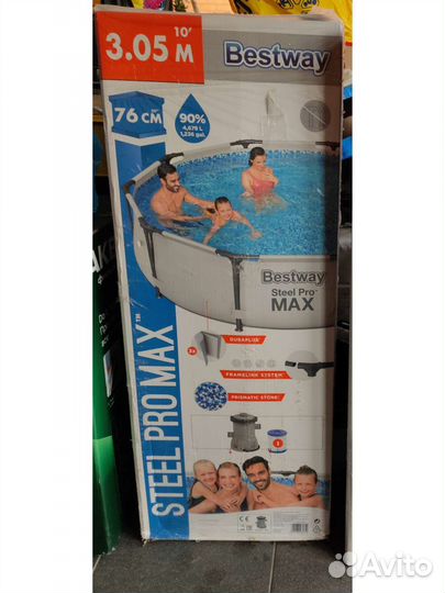 Каркасный бассейн Bestway 305x76 фильтр-насос