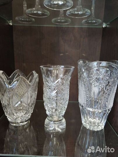 Вазы хрусталь из СССР