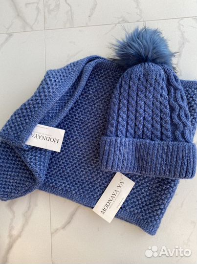 Комплект шапка и снуд новые