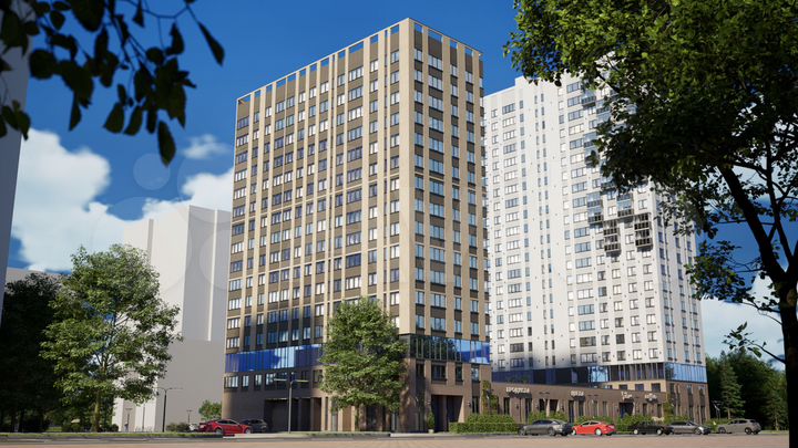 2-к. квартира, 49,7 м², 16/22 эт.