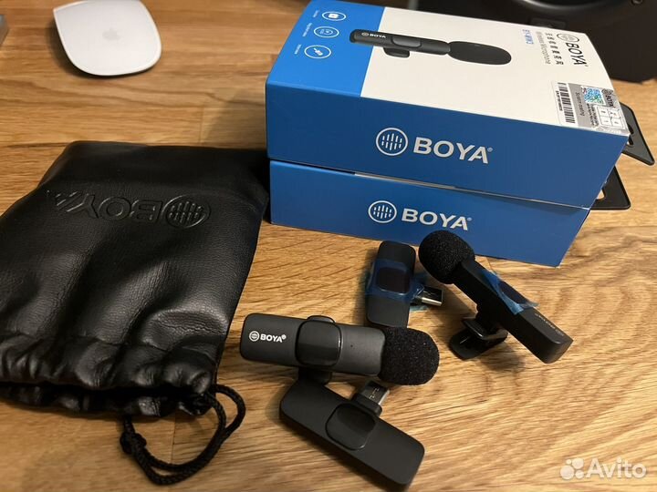 2 Петличнх микрофона boya