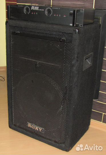 Колонка R-Pro 400Вт 1шт+Power Dual Amplifier