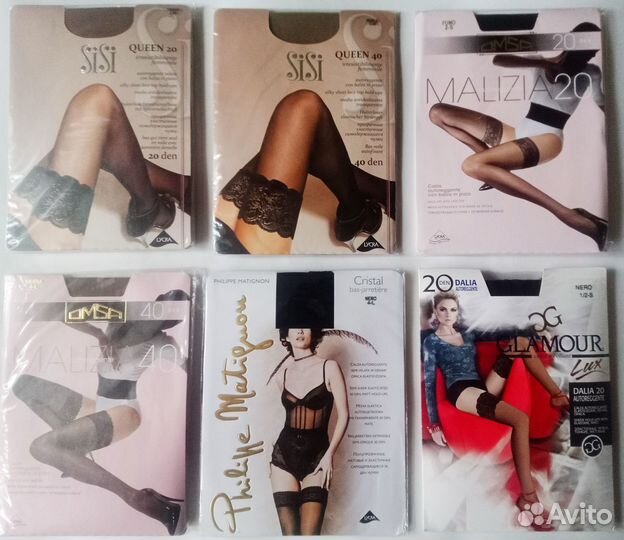 Чулки с кружевной резинкой