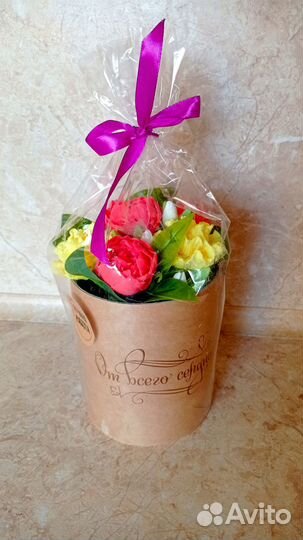 Мыло ручной работы (Букеты, зверушки, брус)